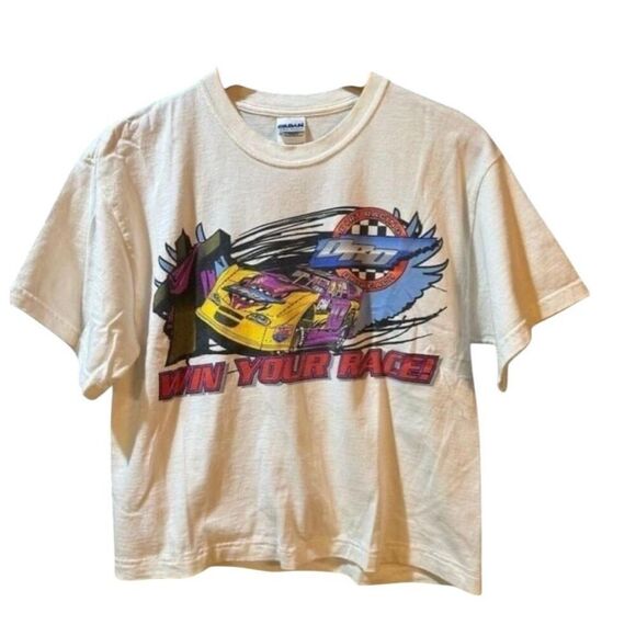 Vintage Y2K Dirt Racing Outreach Medium Autographed Graphic Tee - Picture 1 of 8
